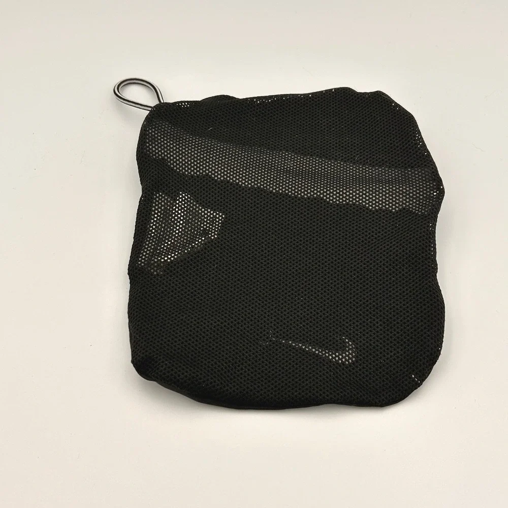 Nike Pro Combat Small Zippered Mesh Pouch Black Swoosh Utility Bag 5x6